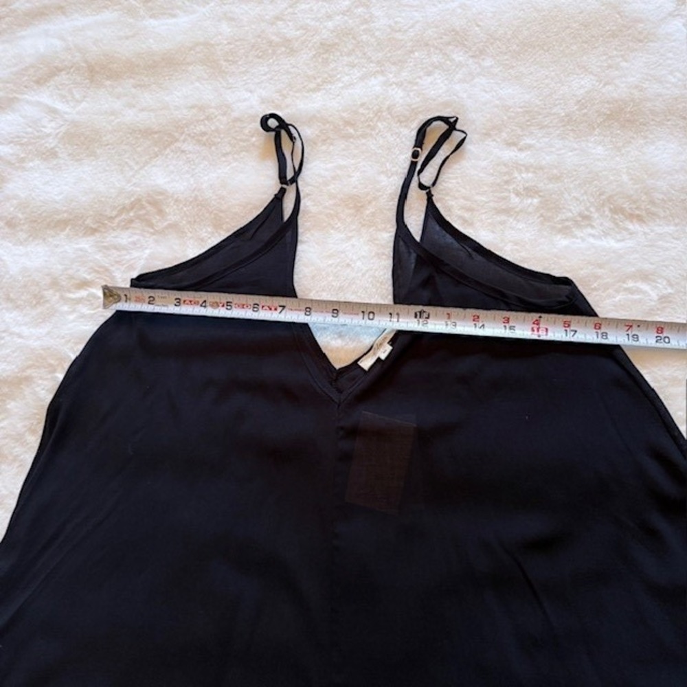 Elan  Black V-Neck Adjustable Strap Pocket Maxi Dress Womens Medium NEW - Picture 6 of 7